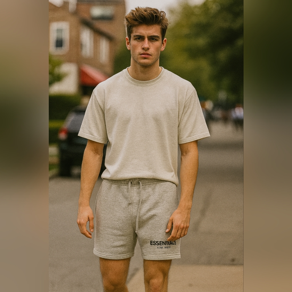 Fear of God Essentials Gray Sweat Shorts New with Tag Size M,XS